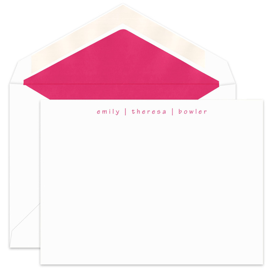 Sectional Flat Note Cards
